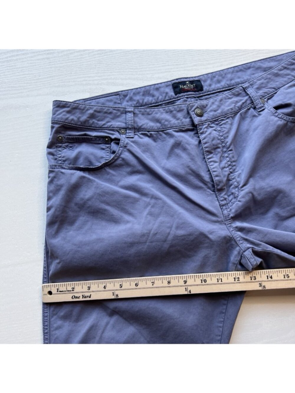 Hackett Core 5 Pocket Trinity Pants Mens 40x30 Slim Fit Stretch Cotton - Picture 13 of 16